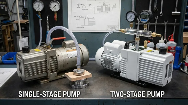 Qual é a diferença entre um vácuo de 1 estágio e 2 estágios? Escolha a Bomba Certa para Sua Aplicação