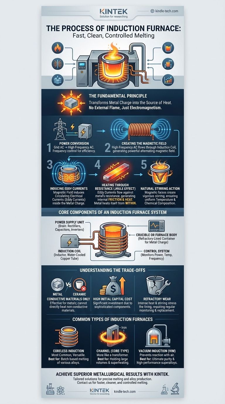 ما هي عملية فرن الحث؟ أطلق العنان لصهر المعادن السريع والنظيف دليل مرئي