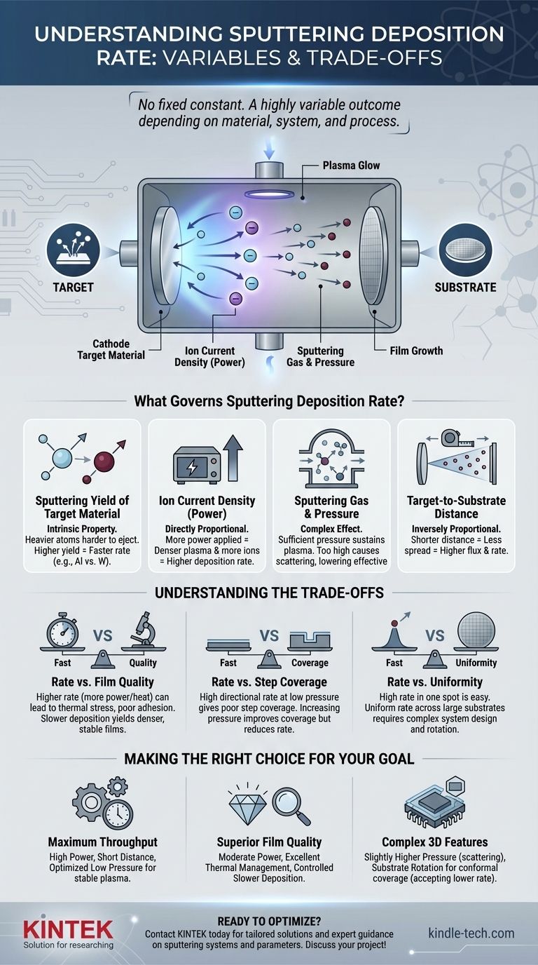 스퍼터링의 증착 속도는 얼마입니까? 박막 공정 제어 가이드 시각적 가이드
