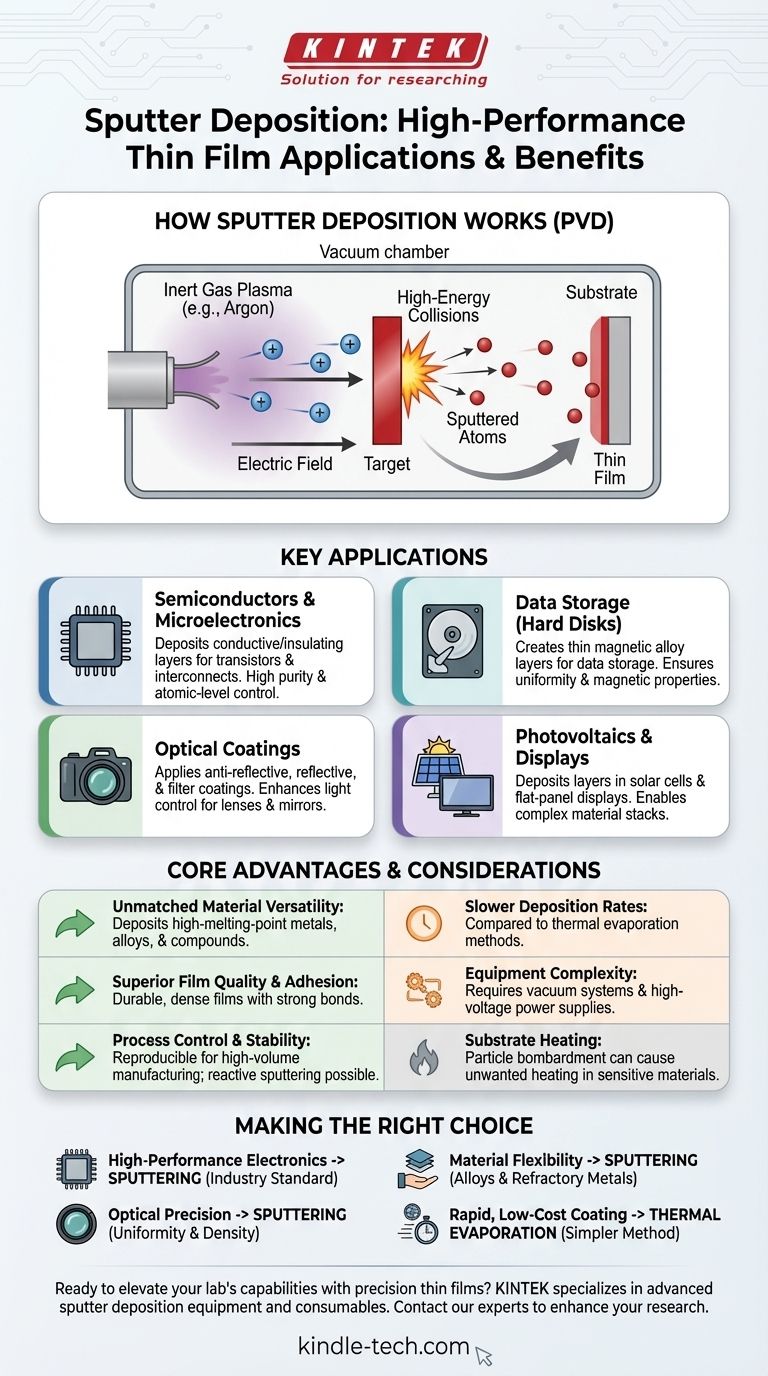 溅射沉积的应用有哪些？为电子和光学领域实现卓越薄膜 图解指南