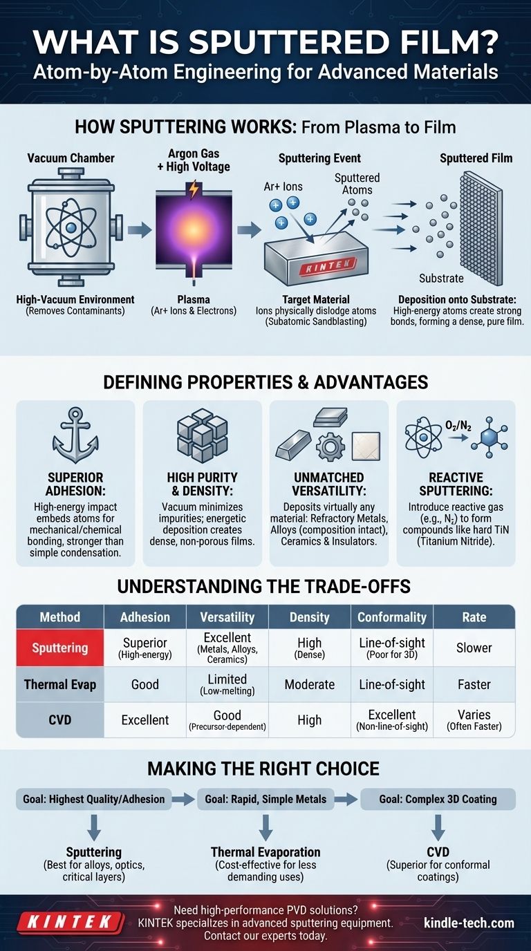 Was ist ein Sputterfilm? Ein detaillierter Blick auf die Beschichtungstechnologie auf atomarer Ebene Visuelle Anleitung