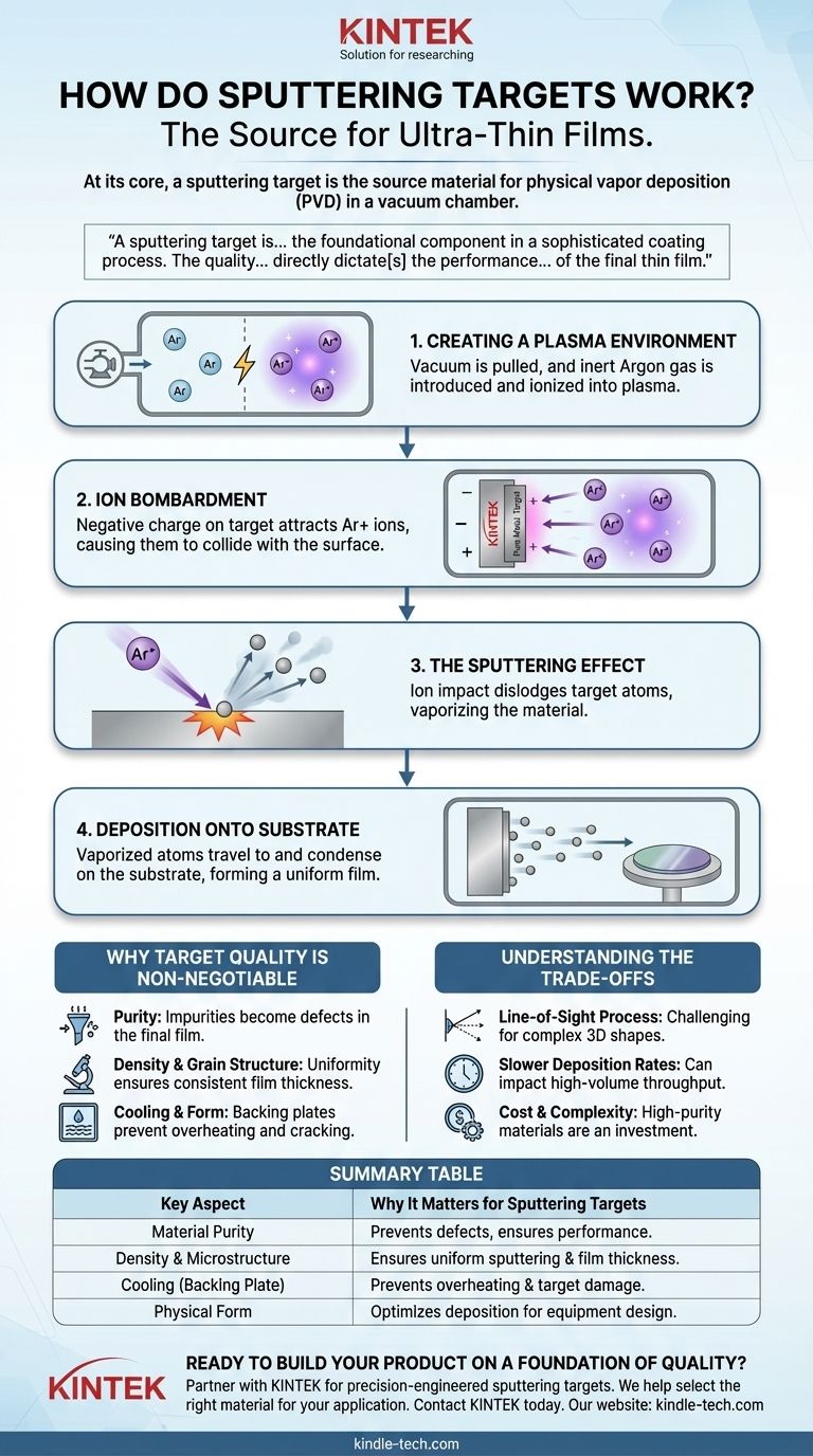 Wie funktionieren Sputtertargets? Die Grundlage hochleistungsfähiger Dünnschichtbeschichtungen Visuelle Anleitung