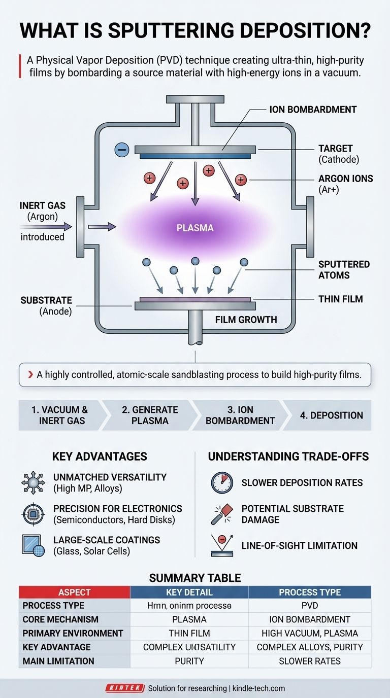 ¿Qué es la deposición por pulverización catódica? Una guía para el recubrimiento de películas delgadas de alta pureza Guía Visual