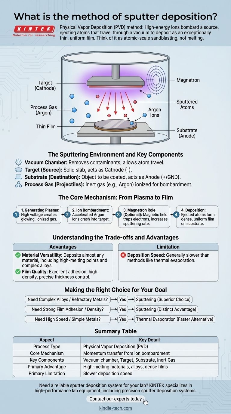 What is the method of sputter deposition? A Guide to High-Quality Thin Film Coating Visual Guide