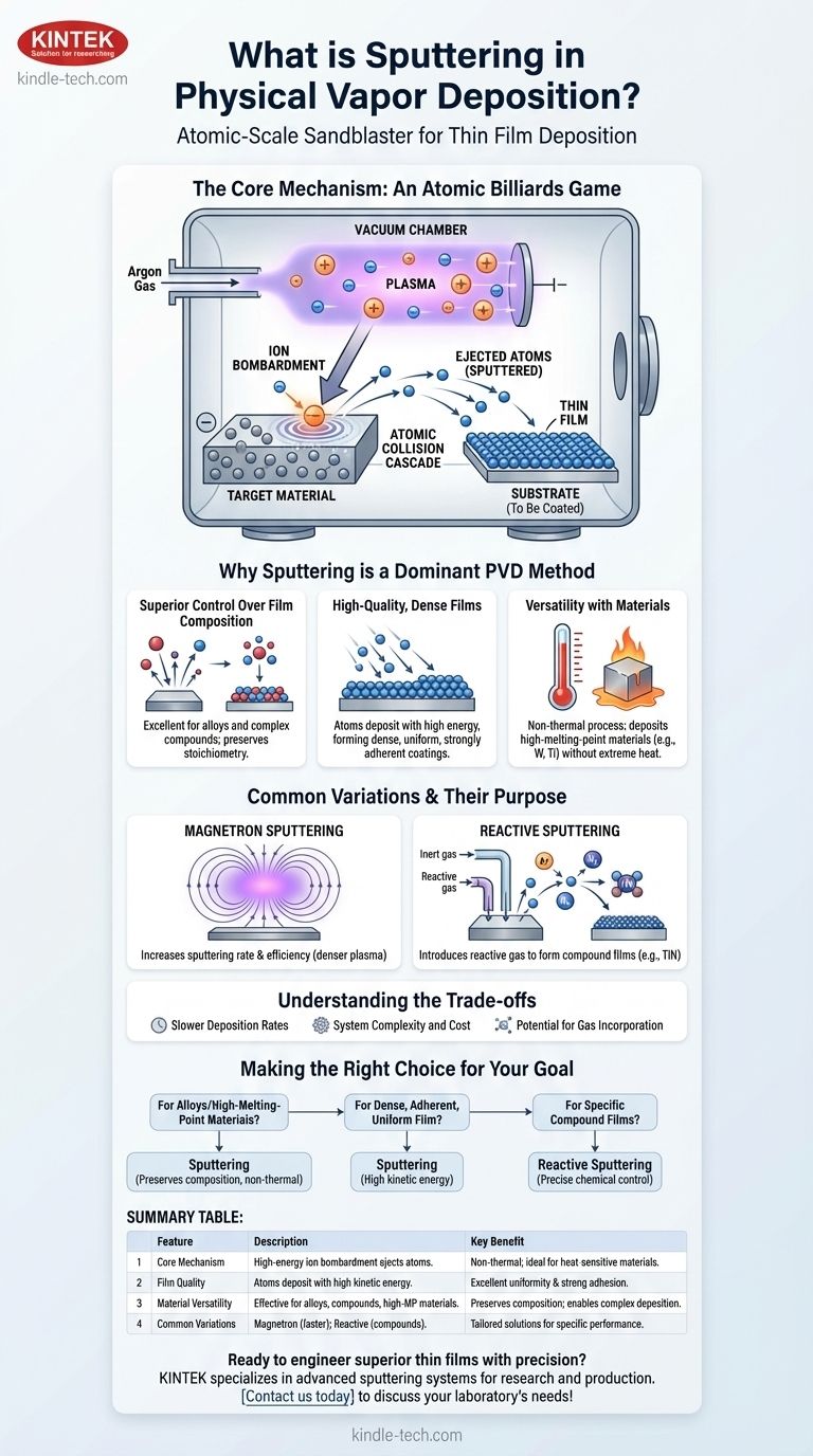 What is sputtering in physical vapor deposition? A Guide to Atomic-Level Thin Film Coating Visual Guide