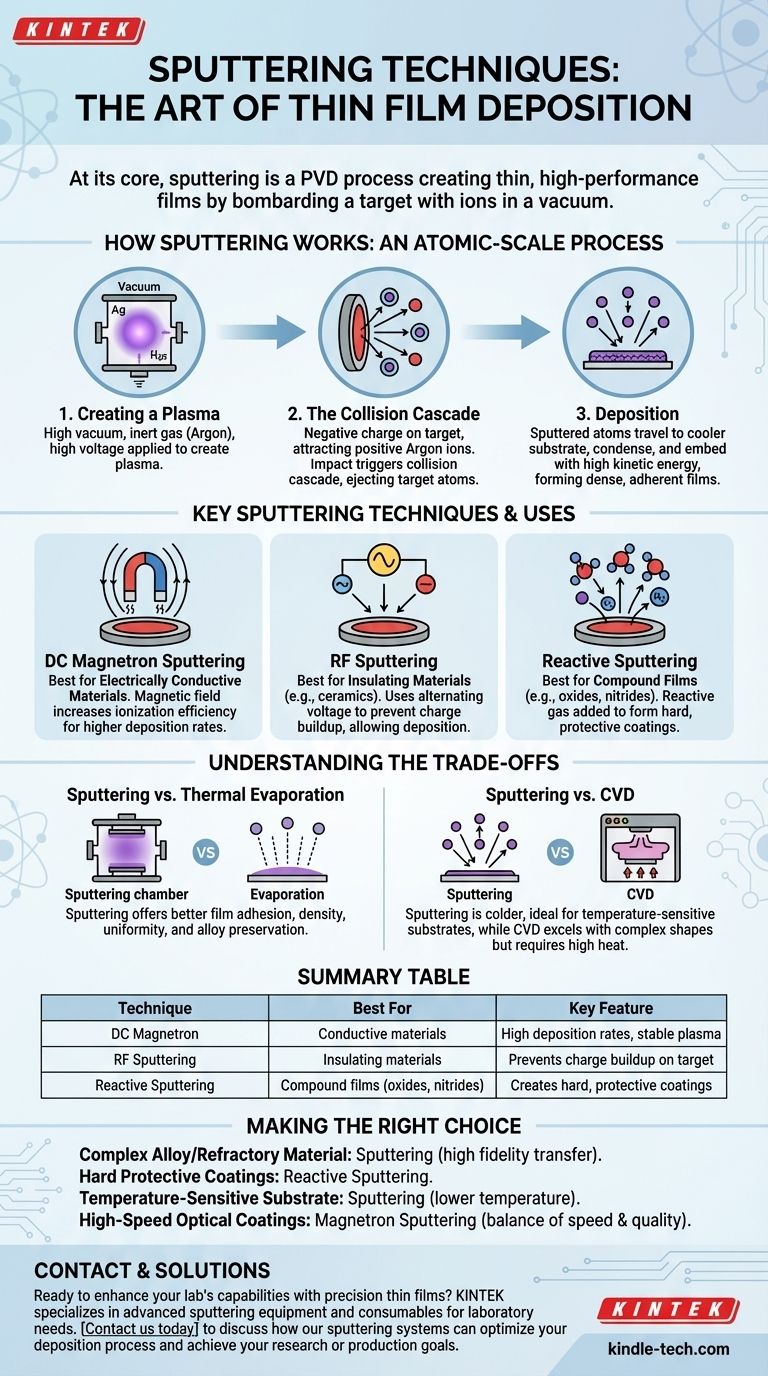 What is sputtering techniques of thin film deposition? Achieve Superior Coatings with Material Versatility Visual Guide