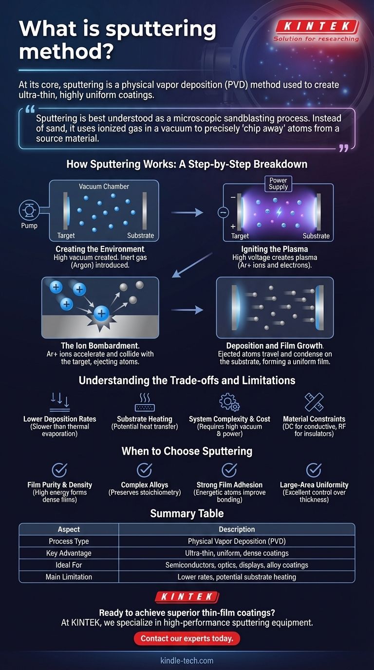 스퍼터링 방법이란? 첨단 박막 코팅 기술 가이드 시각적 가이드