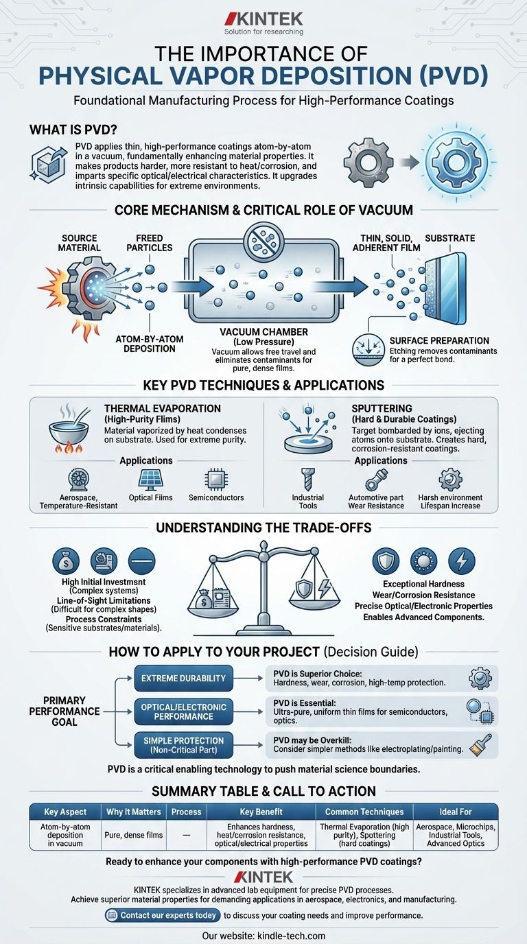 物理蒸着（PVD）の重要性とは？高性能コーティングで材料性能を向上させる ビジュアルガイド