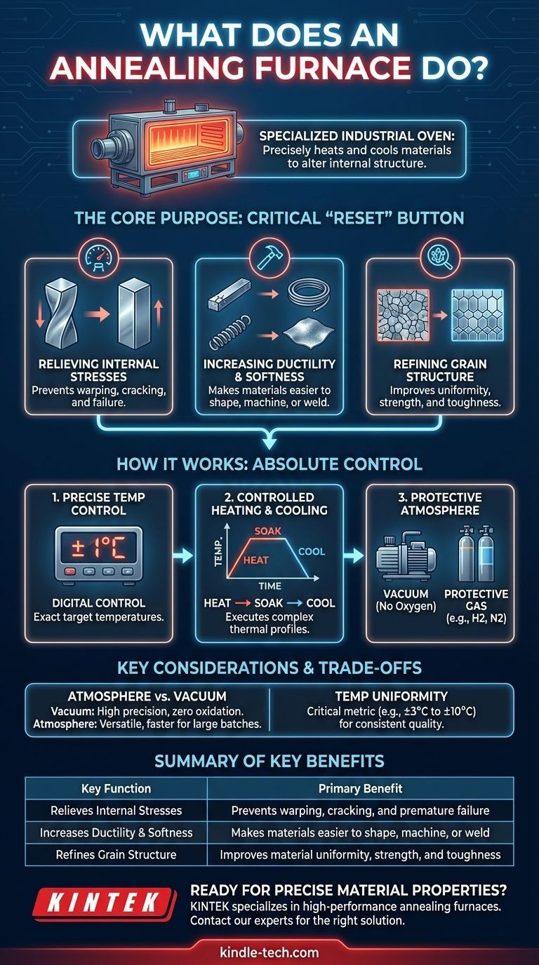 Was macht ein Glühofen? Spannungen abbauen und Materialbearbeitbarkeit verbessern Visuelle Anleitung