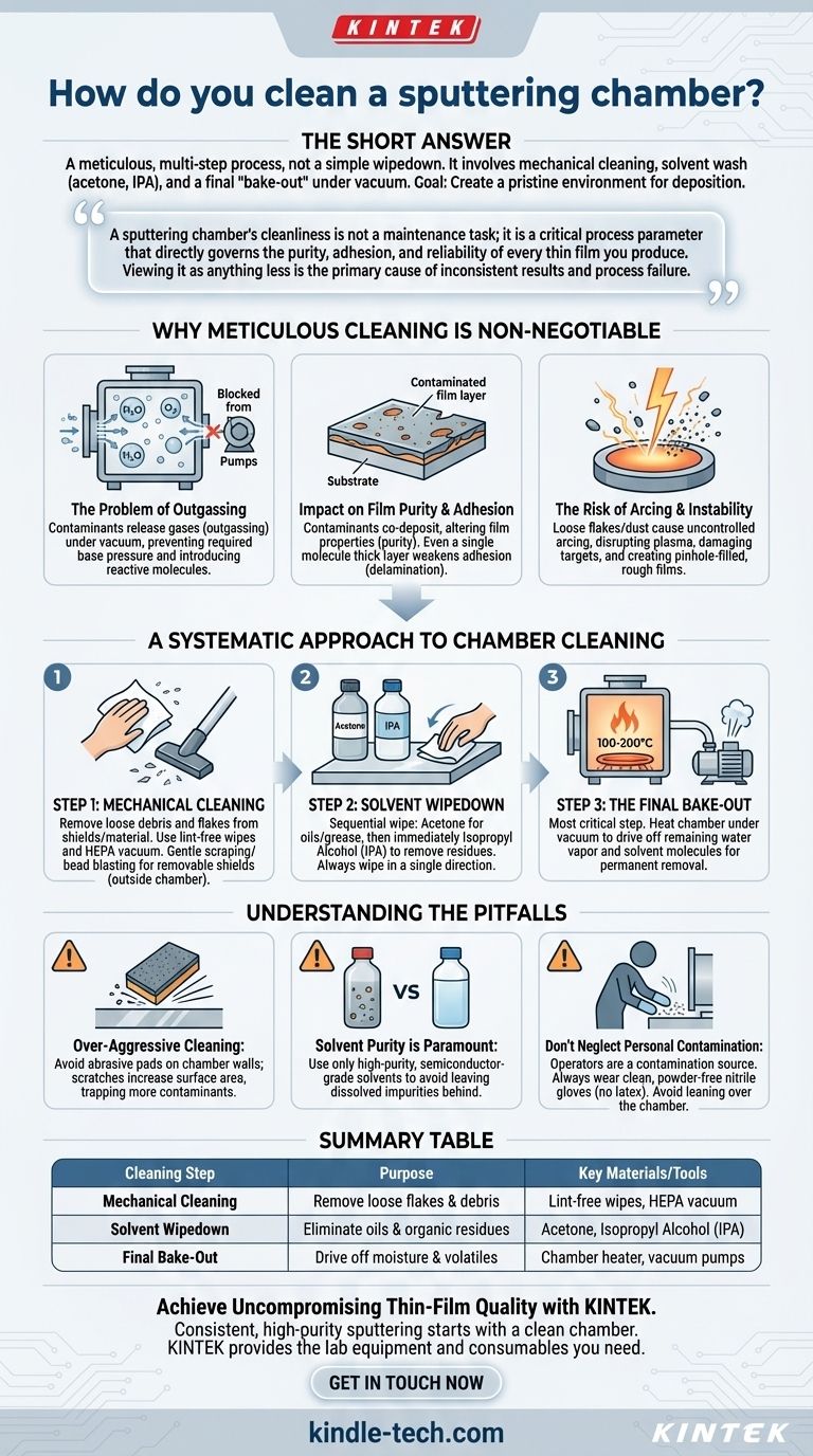 How do you clean a sputtering chamber? Master the Critical Protocol for Purity and Yield Visual Guide