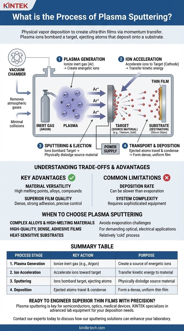 プラズマススパッタリングのプロセスとは？精密な薄膜成膜のガイド ビジュアルガイド