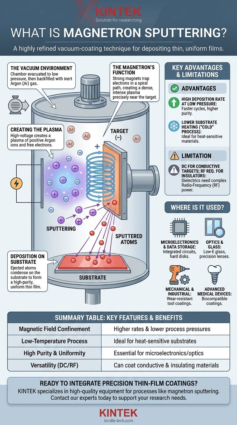 ¿Qué es el método de pulverización catódica por magnetrón? Una guía para la deposición avanzada de películas delgadas Guía Visual