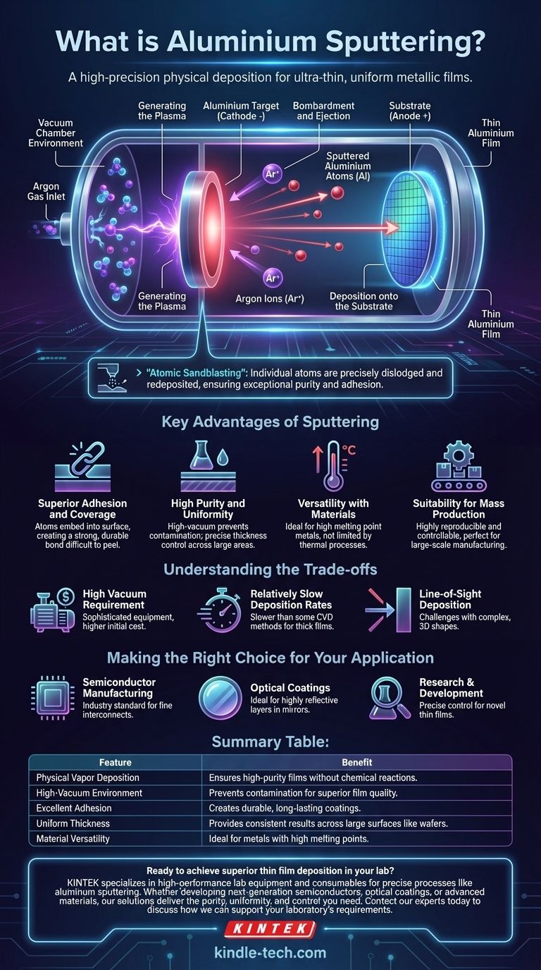알루미늄 스퍼터링이란 무엇인가요? 고순도 박막 증착 가이드 시각적 가이드