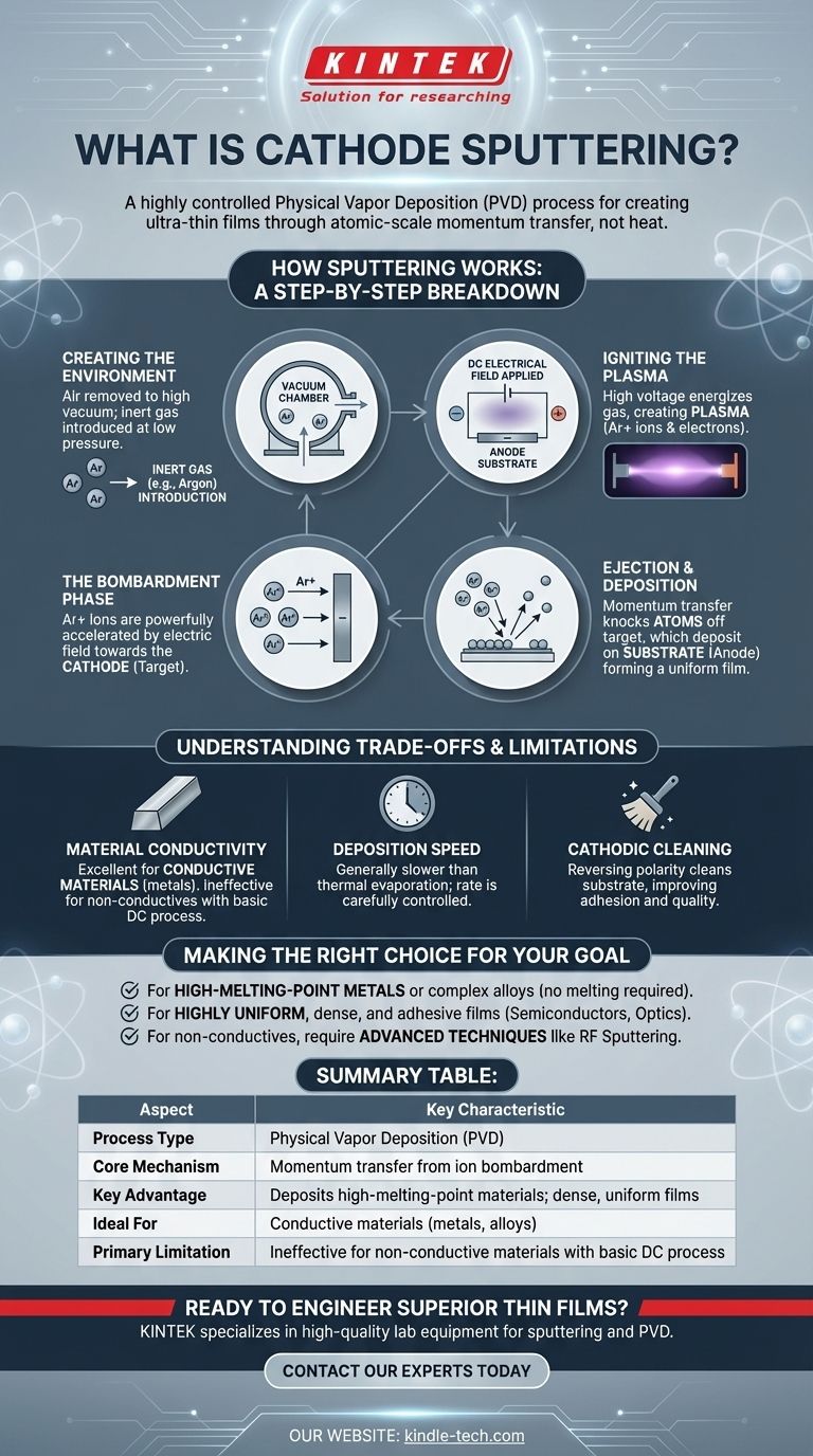Was ist Kathodenzerstäubung? Ein Leitfaden zur präzisen Dünnschichtabscheidung Visuelle Anleitung