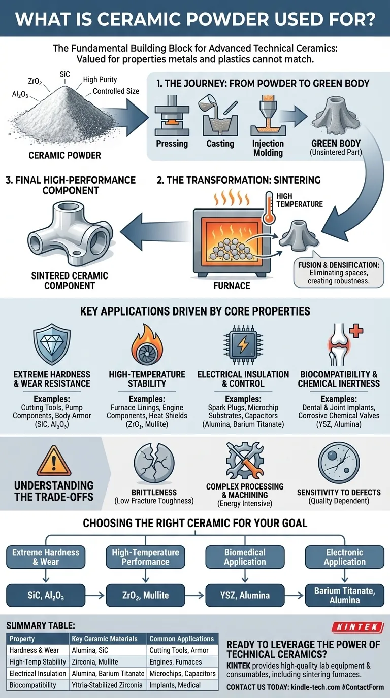Для чего используется керамический порошок? Раскрытие потенциала высокоэффективных материалов для вашей отрасли Визуальное руководство