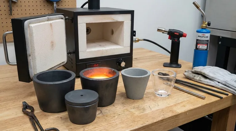 ¿Cuál es el mejor crisol para fundir plata? Adapte su fuente de calor para obtener resultados óptimos