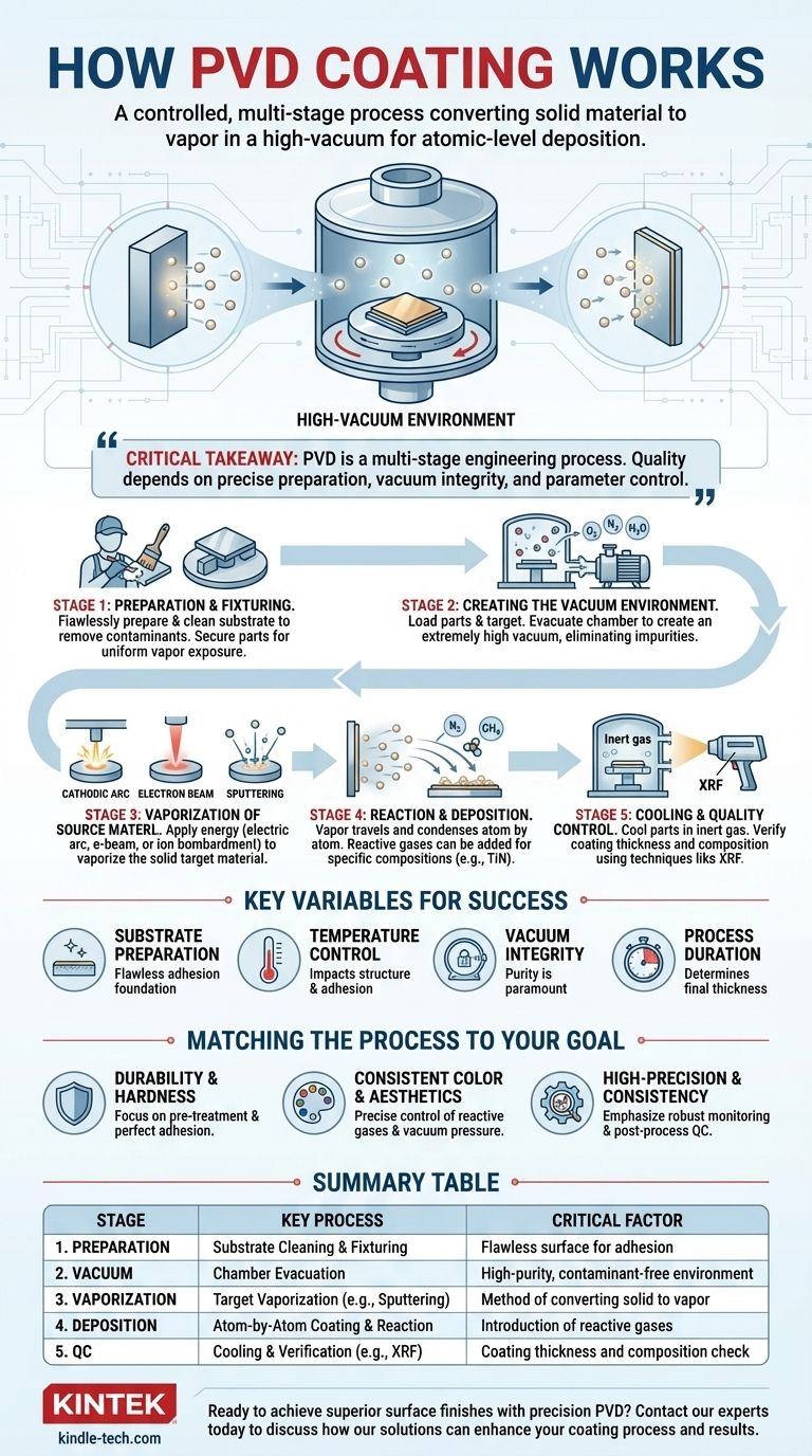 Come si effettua il rivestimento PVD? Una guida passo passo al processo di deposizione fisica da vapore Guida Visiva