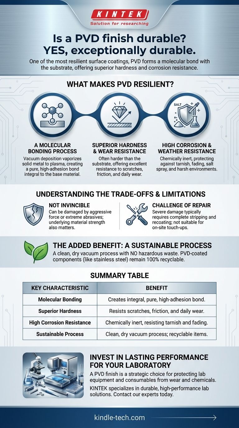 Une finition PVD est-elle durable ? Découvrez le secret d'une longévité de surface inégalée Guide Visuel