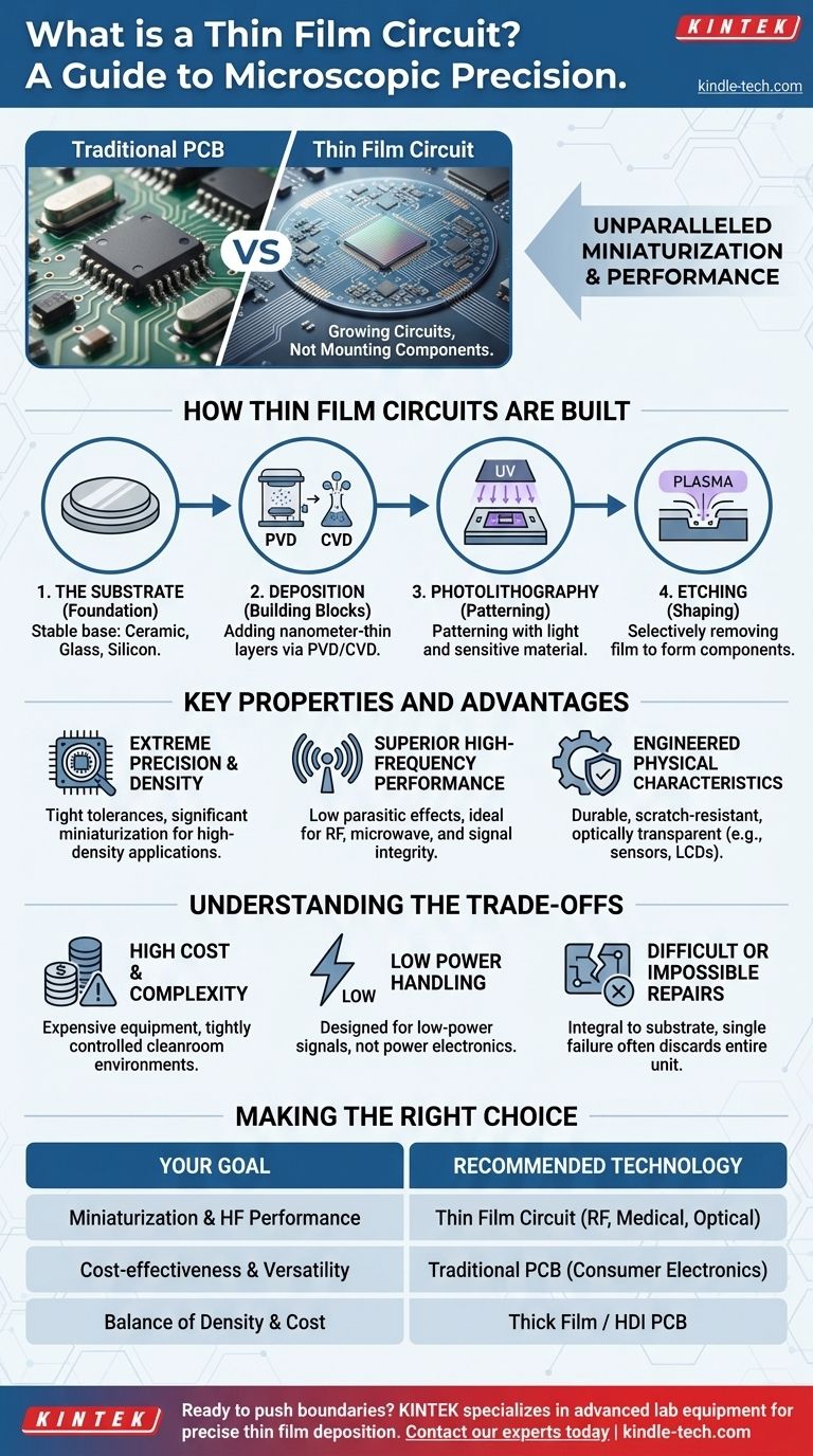 ما هي دائرة الأغشية الرقيقة؟ تحقيق تصغير لا مثيل له وأداء عالي التردد دليل مرئي