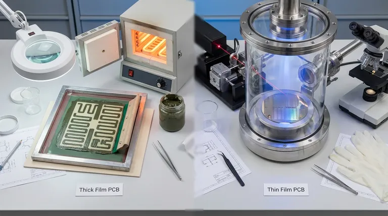 Qual è la differenza tra PCB a film spesso e a film sottile? Scegliere la giusta tecnologia di circuito