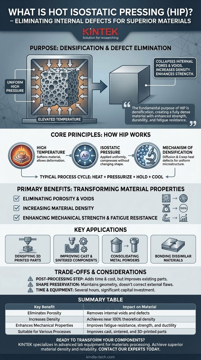 Qual è lo scopo della pressatura isostatica a caldo? Ottenere una densità e prestazioni superiori del materiale Guida Visiva