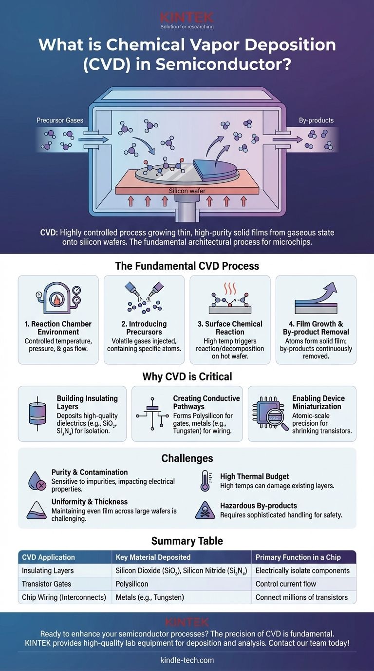 Что такое химическое осаждение из газовой фазы (ХОГФ) в полупроводниковой промышленности? Ключ к современному производству микросхем Визуальное руководство