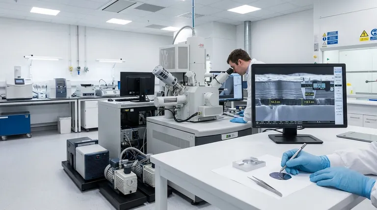 كيف تقيس سمك الأغشية الرقيقة باستخدام المجهر الإلكتروني الماسح (SEM)؟ دليل مرئي مباشر للتحليل الدقيق