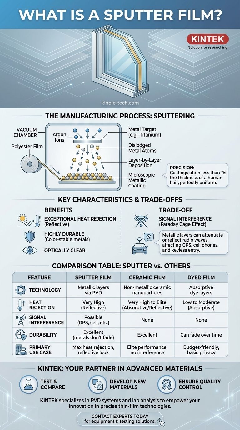 Cos'è un film sputter? Una pellicola per finestre ad alta tecnologia per un superiore rifiuto del calore Guida Visiva