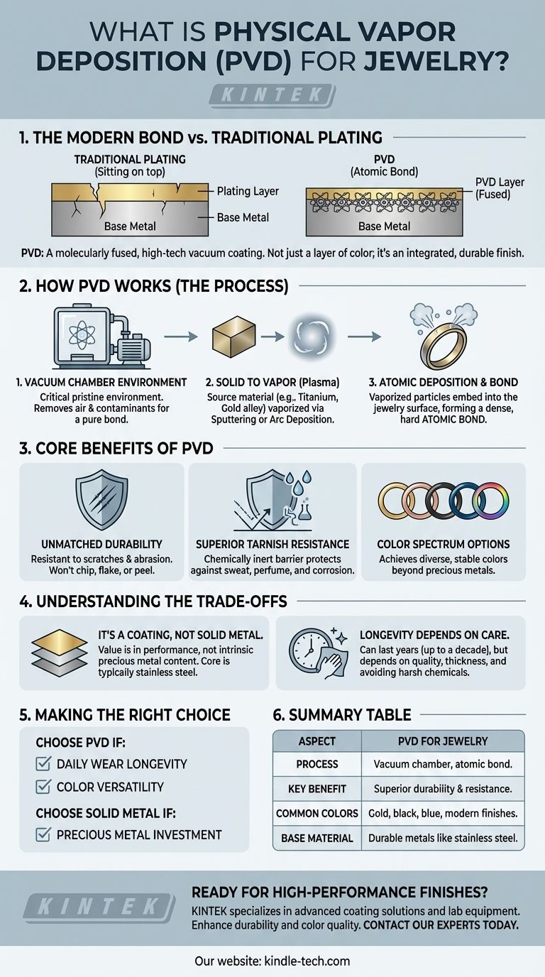 什么是用于珠宝的物理气相沉积？一种耐用、高科技的现代佩戴饰面 图解指南