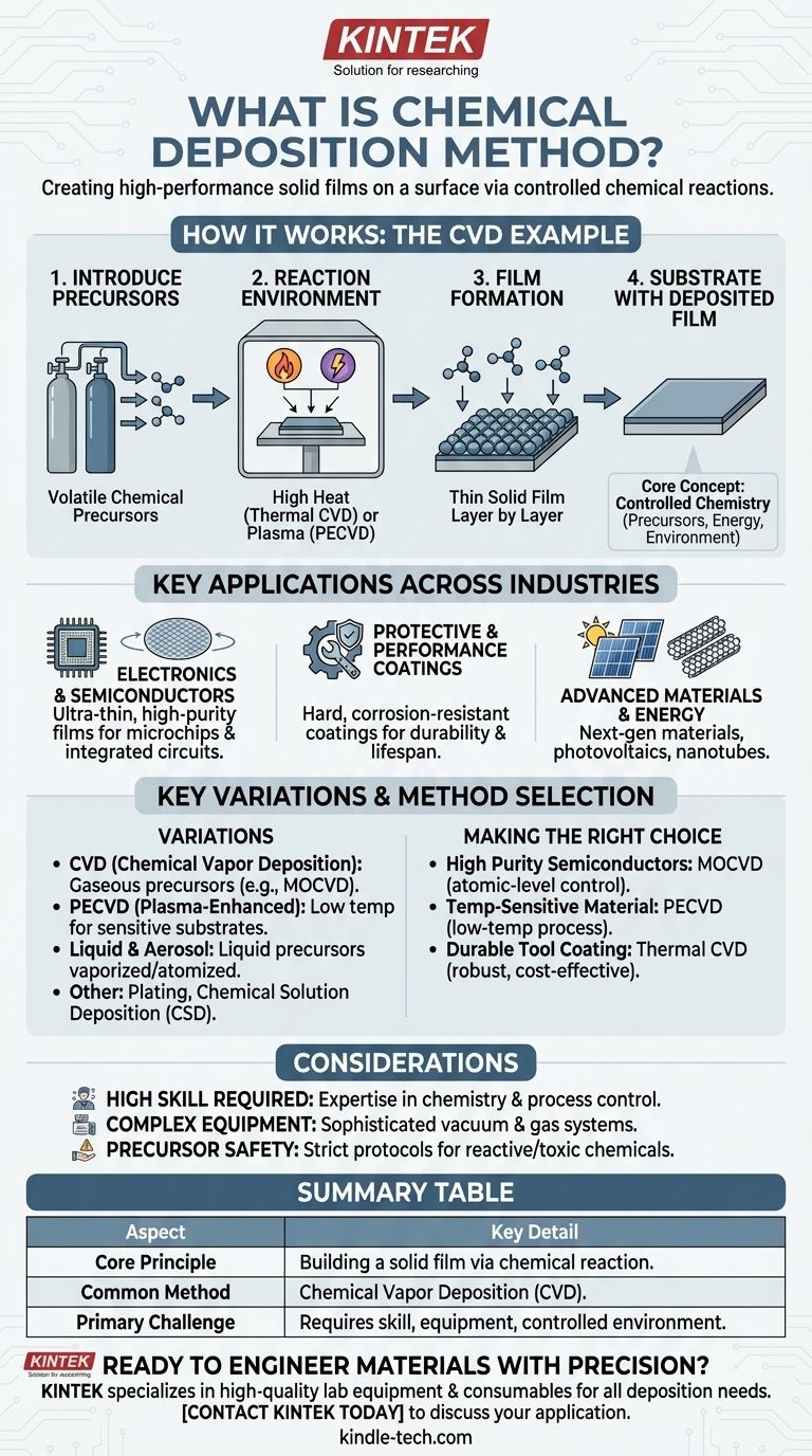 Qu'est-ce que la méthode de dépôt chimique ? Un guide pour la fabrication de films minces haute performance Guide Visuel