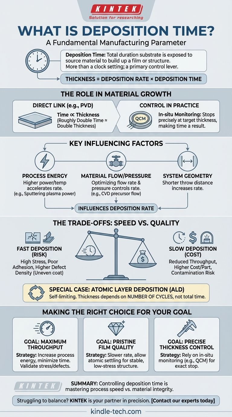 What is deposition time? Master the Key to Thin-Film Thickness and Quality Visual Guide