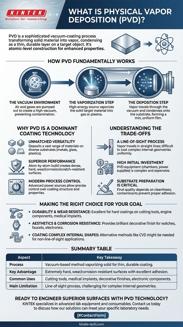 物理蒸着（PVD）とは？高性能表面コーティングのガイド ビジュアルガイド