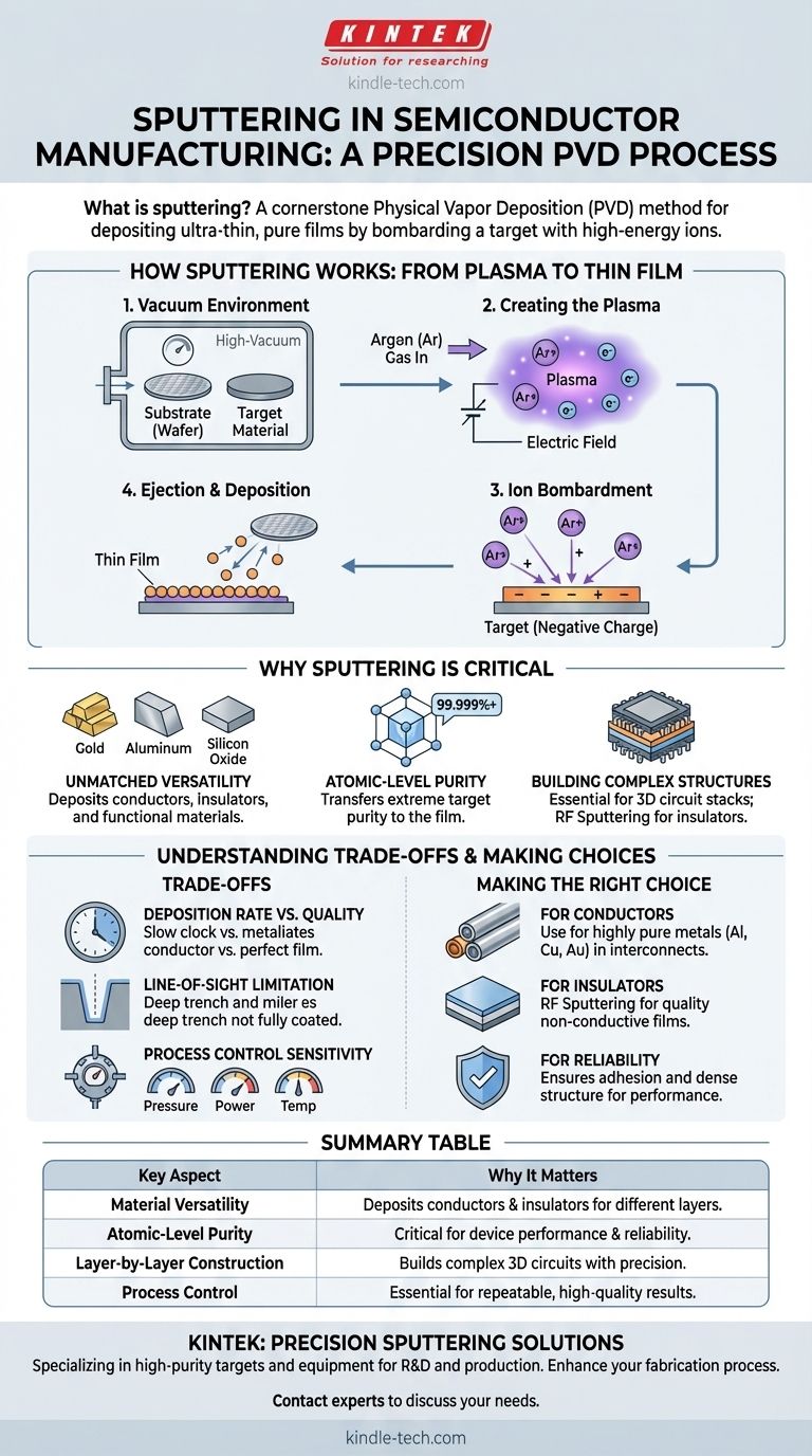 반도체에서 스퍼터링이란 무엇인가? 정밀 박막 증착 가이드 시각적 가이드