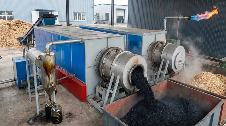 Cosa rilascia la pirolisi del legno? Svelando Biochar, Bio-olio e Syngas