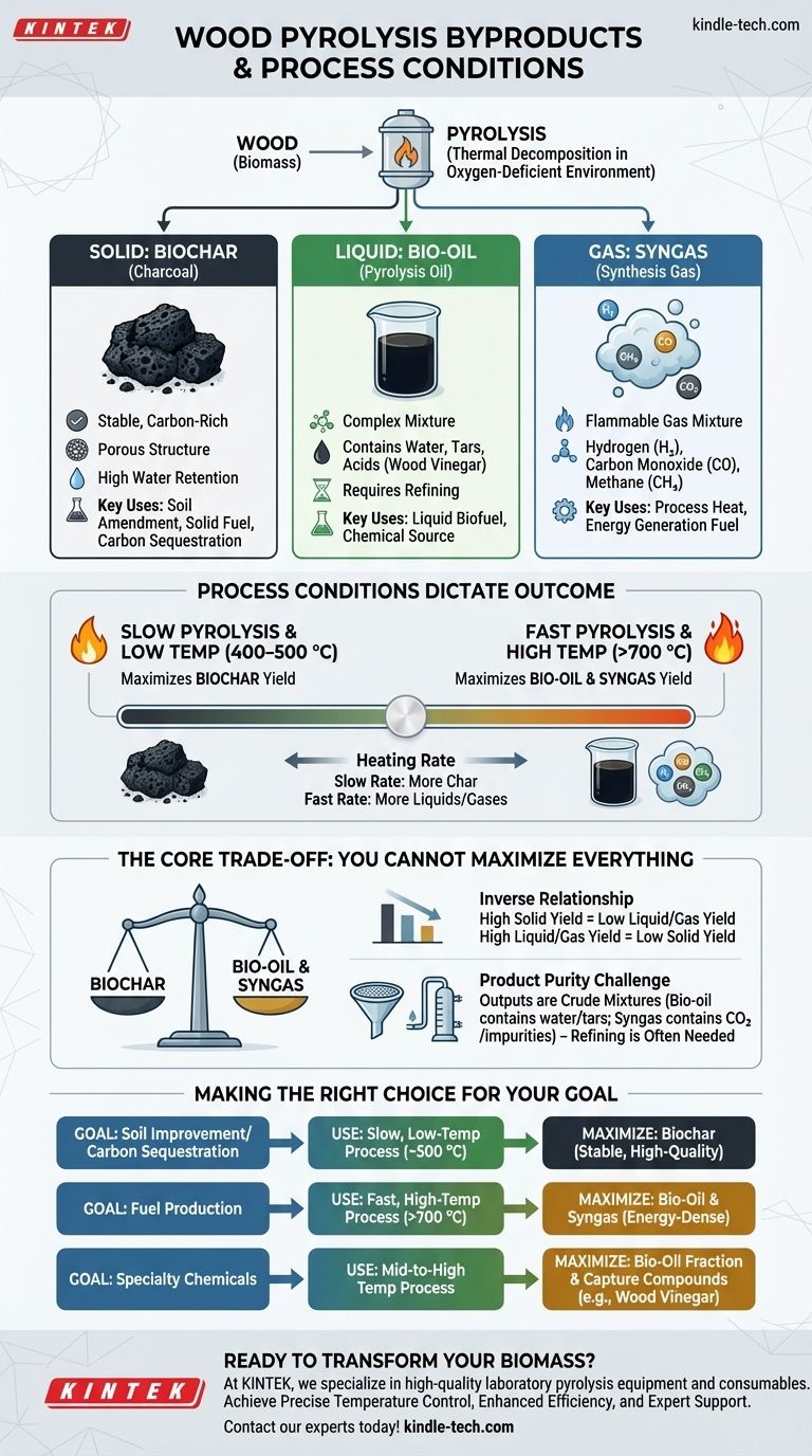 ما هي المنتجات الثانوية لانحلال الخشب الحراري؟ تحكم في مخرجاتك للفحم الحيوي أو الزيت الحيوي أو الغاز الاصطناعي دليل مرئي