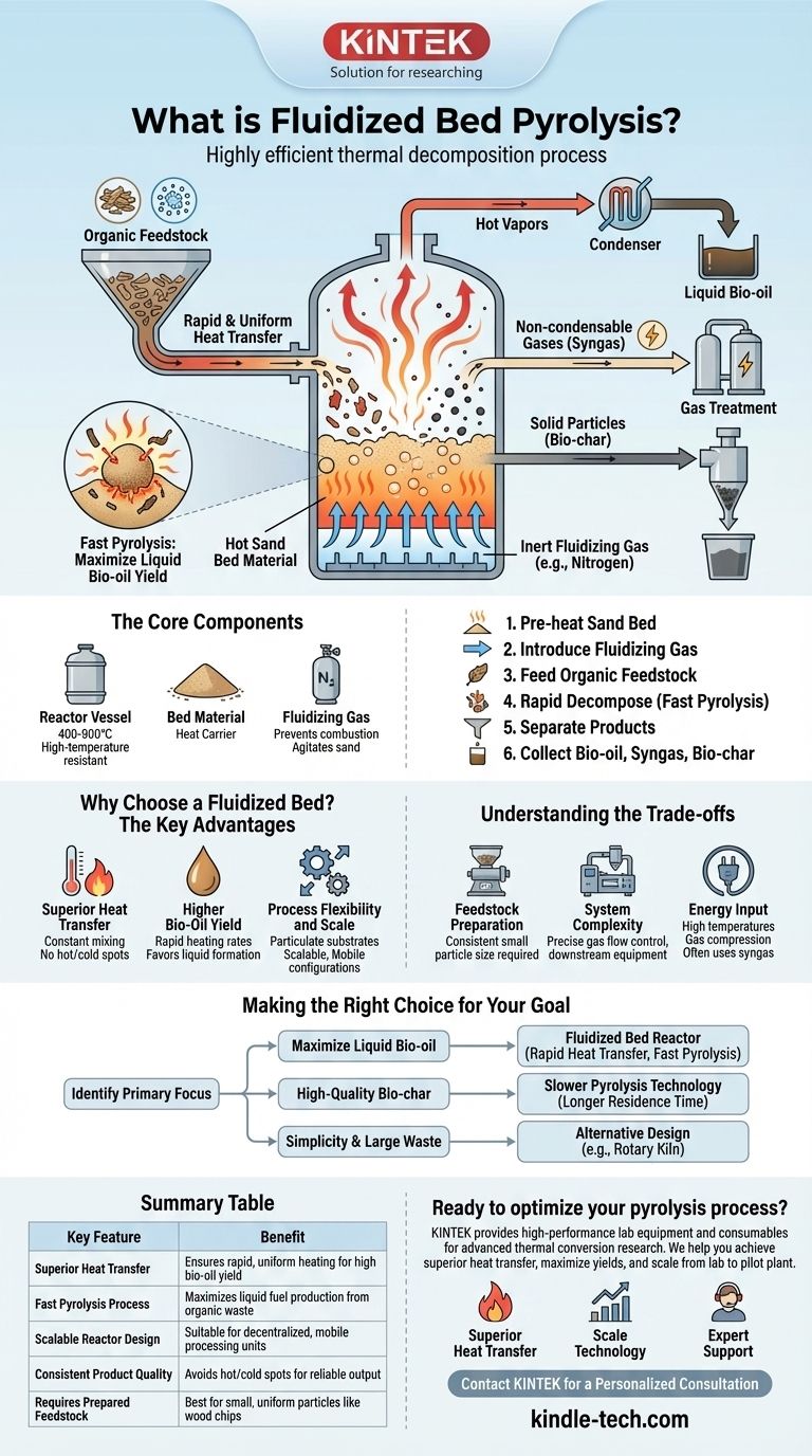 流動層熱分解とは？廃棄物をバイオオイルや燃料へ効率的に転換 ビジュアルガイド