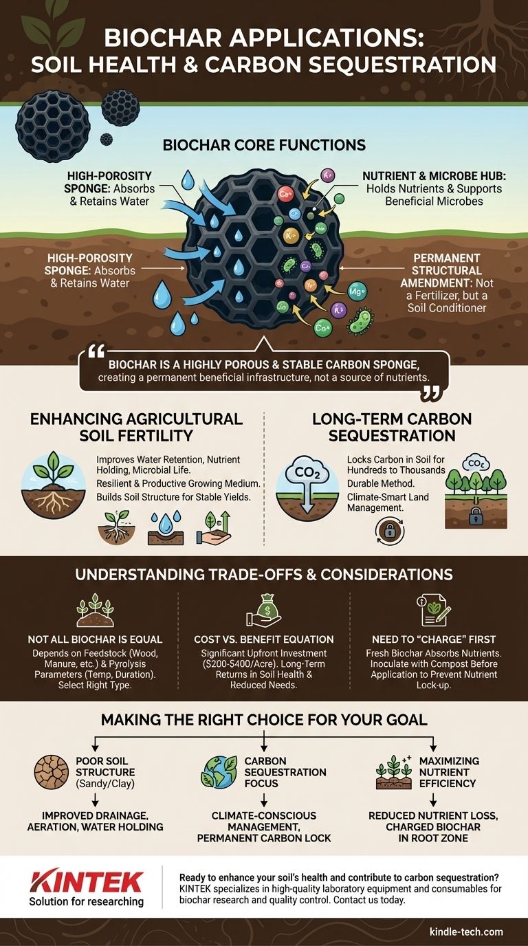 Para que posso usar o biocarvão? Um Guia para Melhoria do Solo e Sequestro de Carbono Guia Visual