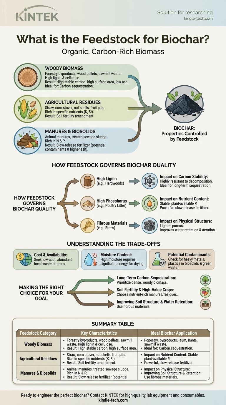 ¿Cuál es la materia prima para el biocarbón? Una guía para elegir la biomasa adecuada para sus necesidades Guía Visual