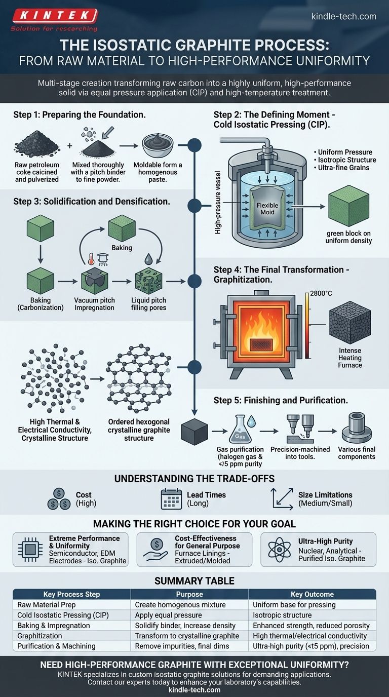 Quel est le processus du graphite isostatique ? Un guide pour la création d'un matériau uniforme et haute performance Guide Visuel