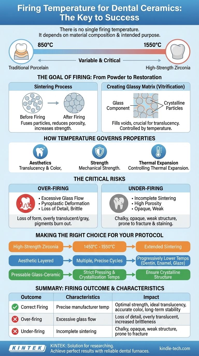 ما هي درجة حرارة الحرق لسيراميك الأسنان؟ إتقان الدورة الحرجة للحصول على ترميمات قوية وجمالية دليل مرئي