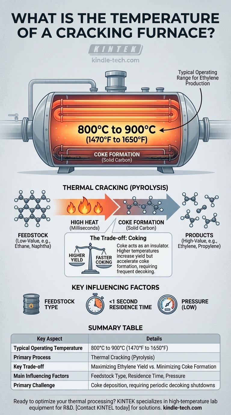 ¿Cuál es la temperatura de un horno de craqueo? Optimice el rendimiento y la eficiencia en petroquímicos Guía Visual