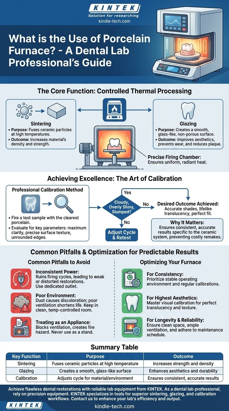 ما هو استخدام فرن البورسلين؟ إتقان الحرق الدقيق للترميمات السنية الفائقة دليل مرئي