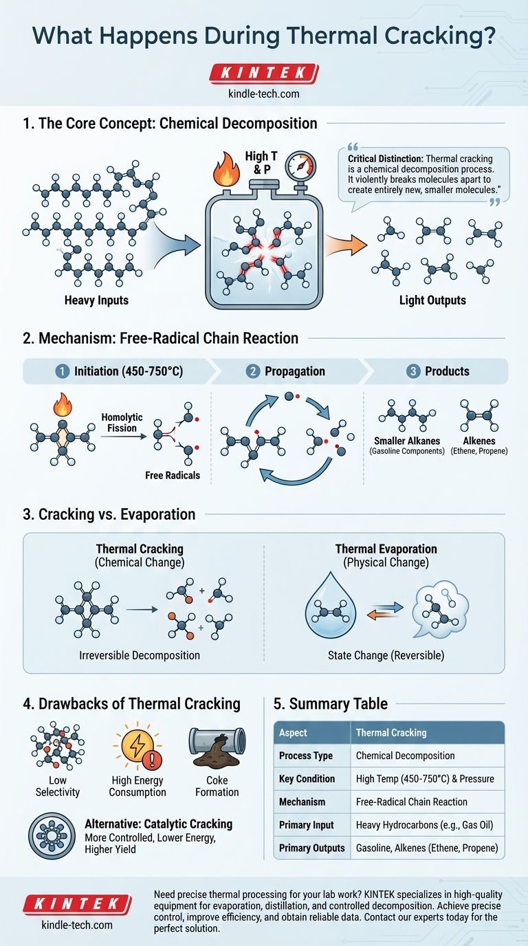 ¿Qué sucede durante el craqueo térmico? Una inmersión profunda en la descomposición de hidrocarburos Guía Visual