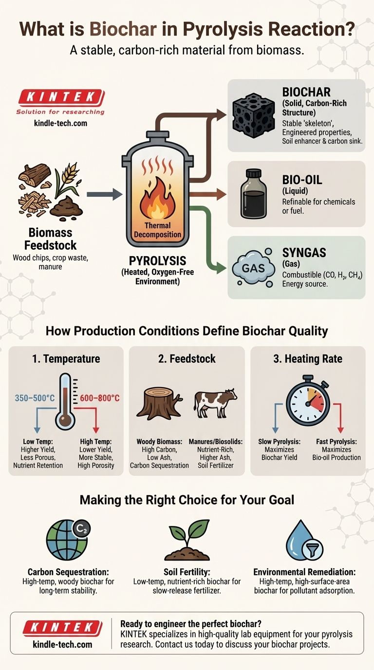 熱分解反応におけるバイオ炭とは？土壌改良と炭素隔離におけるその役割を解き明かす ビジュアルガイド
