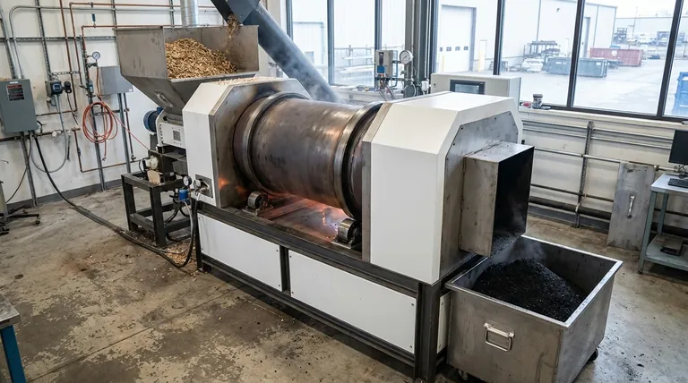 ماذا تفعل عملية التحلل الحراري (البيروليز) بالفحم الحيوي؟ إنها العملية التي تنشئه وتحدده