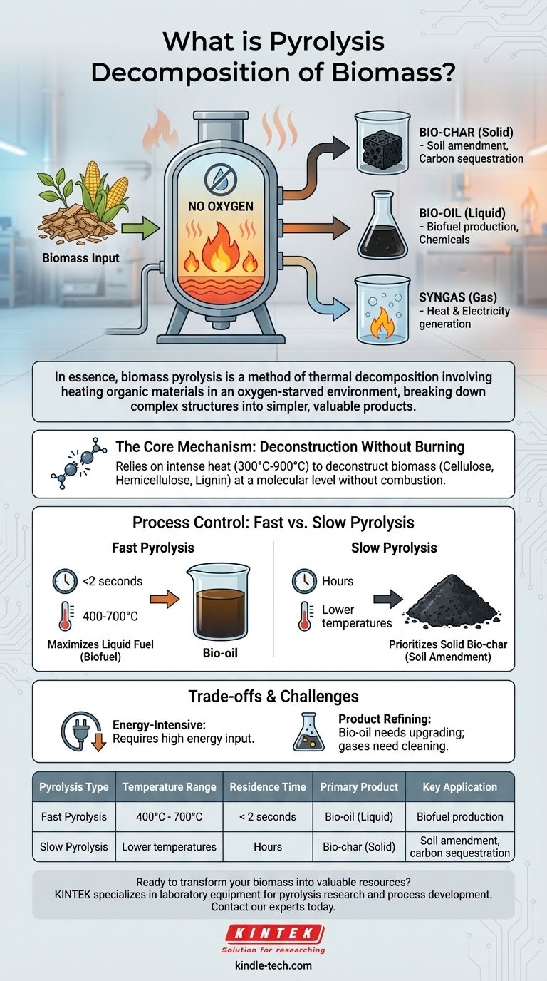 What is pyrolysis decomposition of biomass? Unlock Value from Organic Waste Visual Guide