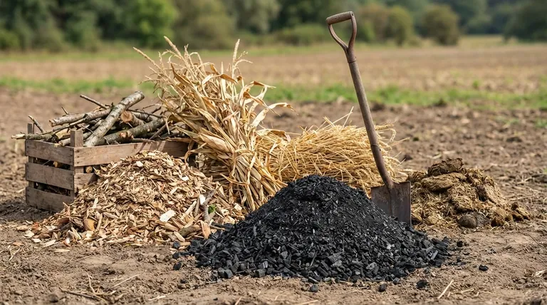 Qual é a principal fonte de biocarvão? Desbloqueie o Poder das Matérias-Primas Sustentáveis