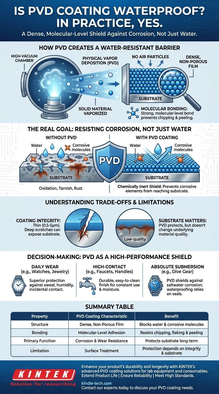 Ist PVD-Beschichtung wasserdicht? Entdecken Sie den ultimativen Korrosionsschutz für Ihre Produkte Visuelle Anleitung