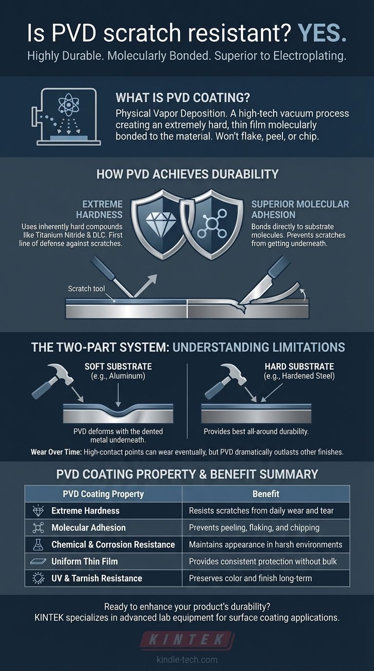 Le PVD est-il résistant aux rayures ? Obtenez une durabilité supérieure pour vos produits Guide Visuel