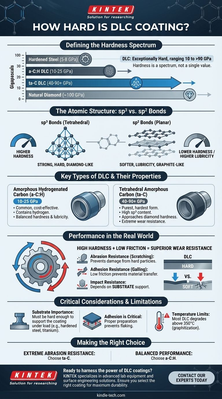 Quelle est la dureté du revêtement DLC ? Obtenez une résistance supérieure à l'usure avec une dureté allant jusqu'à 90 GPa Guide Visuel